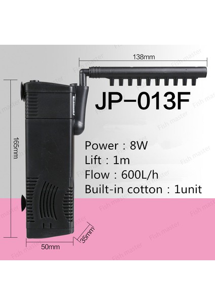 JP-013F Stili Au Adaptör Fişi Akvaryum Filtresi Yuvarlak Kaplumbağa Balık Silindir Mini Su Arıtıcı Entegre Filtre Üçlü Ultra Sessiz Oksijen Akvaryum Filtresi (Yurt Dışından)