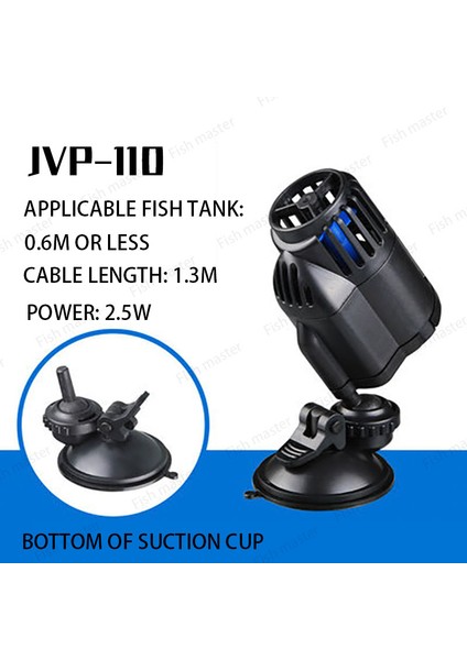 JVP-110A Stili Ingiltere Adaptör Fişi Sunsun Jvp Dolaşım Akvaryum Dalga Yapıcı Su Pompası Dalga Oluşturucu Emiş Mıknatısı Balık Tankı Için 3W 6W 12W 24W 48W Çoklu Güç 220V (Yurt Dışından)