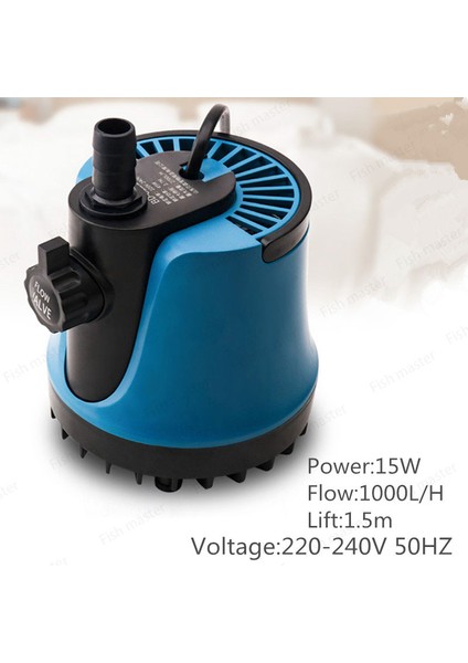 15W JN-810 Stili Ab Adaptör Fişi Büyük Debili Akvaryum Su Pompası Balık Havuzu Kayalık Havuz Dolaşım Pompası Batırılabilir Pompa Düşük Su Seviyesi Su Pompası Emme Pompası (Yurt Dışından)