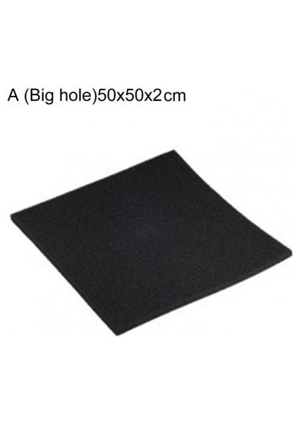 50X50X2CMA Stili Sünger Filtre Pad En Büyük Yapışma Akvaryum Filtre Köpüğü Deformasyon Olmadan Siyah Biyokimyasal Emici Süzgeç Pad (Yurt Dışından)