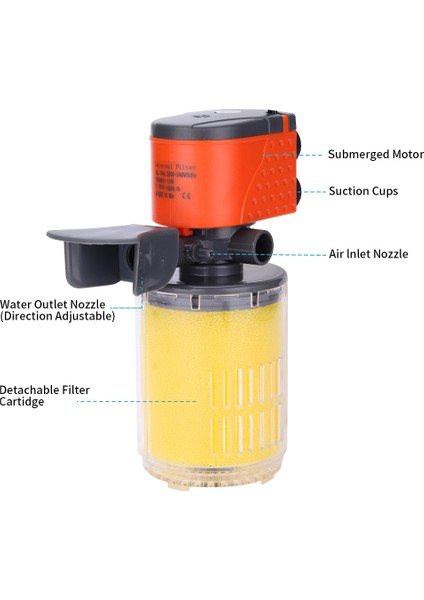 XL-F070A Stili Au Fiş Çok Fonksiyonlu Akvaryum Filtresi Balık Tankı Filtresi Için Akvaryum Hava Pompası Hava Oksijen Arttırıcı Akvaryum Iç Filtre Pompası (Yurt Dışından) modelleri