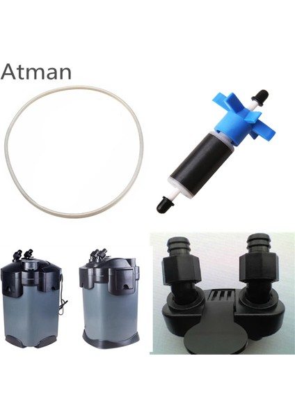 Atman CF2400 Rotor Stili 1 Ünite Atman Harici Filtre Parçaları Mühür Halkası (Yurt Dışından)