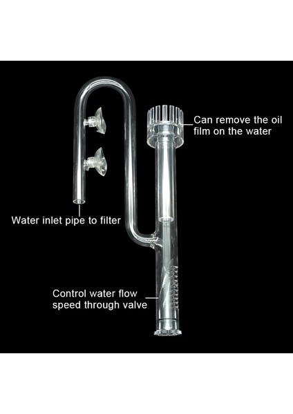 Boru Tutucu 2 Adet Stil 17 mm Cam Skimmer Zambak Borusu Yüzey Giriş Çıkış Bitki Tankı Filtre Aksesuarları Için Dış Filtre Balık Tankı Aksesuarları (Yurt Dışından)