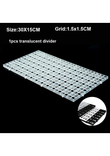 3015CM Tbeyaz Tarzı 2 Takım Akvaryum Plastik Bölücü Mercan Parça Balık Tank Tutucu Yumurta Kafesi Damlalık Tepsi Kapak Tutucu Ağ Mat Çok Fonksiyonlu Tutucu (Yurt Dışından)