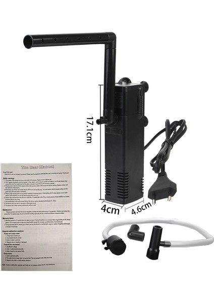 Ap 600L Stili Balık Tankı Oksijen Arttırma Pompası Düşük Seviye Su Eu Fişi Akvaryum Su Filtre Pompası Akvaryum Balık Tankı Filtre Aksesuarları (Yurt Dışından)