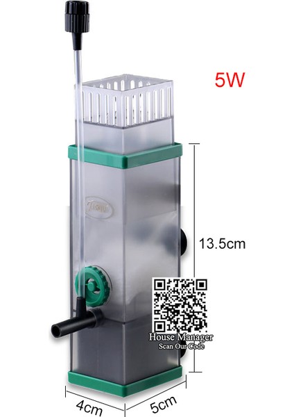 5W Yeşil Stil Abd Fiş Adaptörü Balık Tankı Protein Skimmer Akvaryum Yüzey Skimmer Yiyecek Yağ Filmi Filtre Su Akışını Düzenleyici Tuzlu Deniz Tatlı Su Hava Oksijen (Yurt Dışından)