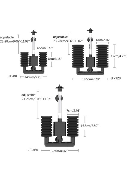 No.1 Tarzı Pratik Akvaryum Daldırılabilir Filtre Pompa Çift Biyolojik Sünger Oksijen Yapıcı Balık Tankı Hava Pompası Skimmer Ekipmanı Için Su (Yurt Dışından) indirimleri