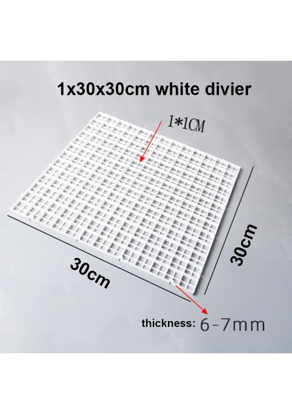 3030CM Beyaz Stil 1 Takım Akvaryum Plastik Bölücü Mercan Parça Balık Tank Tutucu Yumurta Kafesi Damlalık Tepsi Kapak Tutucu Ağ Mat Çok Fonksiyonlu Tutucu (Yurt Dışından)