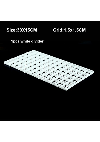 3015CM Beyaz Stil 4 Takım Akvaryum Plastik Bölücü Mercan Parça Balık Tank Tutucu Yumurta Kafesi Damlalık Tepsi Kapak Tutucu Ağ Mat Çok Fonksiyonlu Tutucu (Yurt Dışından)