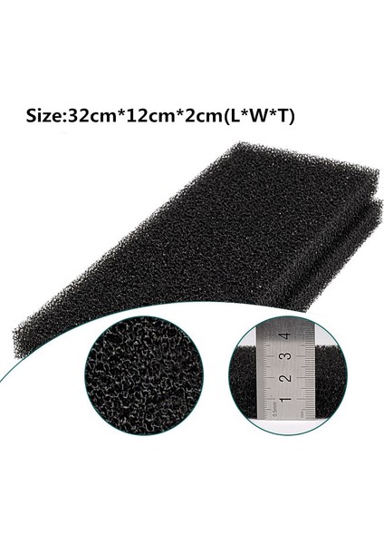 Siyah Stil Akvaryum Filtre Ped Premium Yoğunluklu Su Biyo Filtre Medyası Pamuk Tuzlu Su Balık Tankları Terraryumlar Filtre (Yurt Dışından)