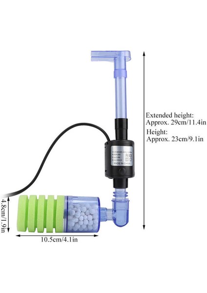 XY-2901 Stili L Beden Sünger Filtre Akvaryum Mini Balık Tankı Filtre Pompası Sünger Akvaryum ile Daldırma Su Pompası Ada Balık Tankı Filtresi (Yurt Dışından) fiyatları