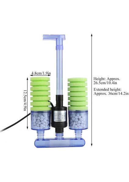 XY-2901 Stili L Beden Sünger Filtre Akvaryum Mini Balık Tankı Filtre Pompası Sünger Akvaryum ile Daldırma Su Pompası Ada Balık Tankı Filtresi (Yurt Dışından) fırsatları