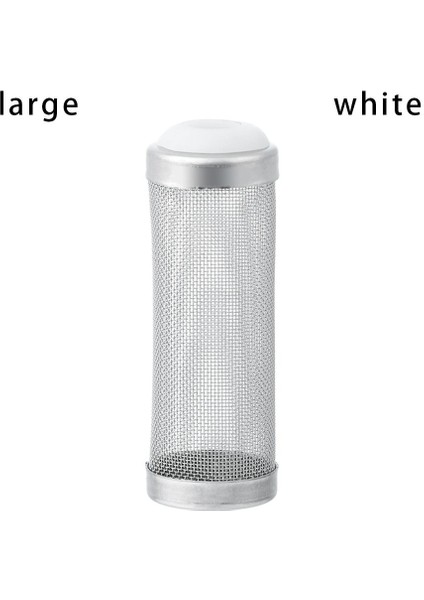 Beyaz Stil Küçük 1 Adet Pratik Paslanmaz Çelik Karides Ağı Kapağı Akvaryum Giriş Kılıfı Filtre Ağ Giriş Koruma Balık Tankı Aksesuarları (Yurt Dışından)