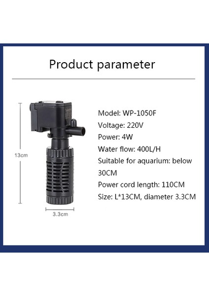 10W Tarzı Ingiltere Adaptör Fişi Akvaryum Filtre Pompa Üçü Bir Arada Filtre Aksesuarları Su Ürünleri Ev Bahçe Evcil Hayvan Malzemeleri (Yurt Dışından) fiyatları