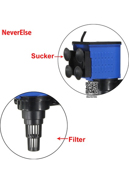 15W Tarzı Ab Fiş Adaptörü Süper Akvaryum Filtre Pompası Daldırılabilir Balık Tankı Su Dolaşım Boru Tekrar Filtre Kurulumu Filtre Sistemi Pompası (Yurt Dışından) indirimleri