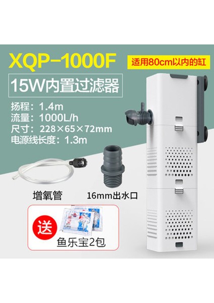 15W 80CM Tank Stili Için Akvaryum Filtre Pompası 4ü 1 Arada Balık Tankı Daldırma Hava Oksijen Iç Pompası Akvaryum Hava Pompası Dalga Pompası Akvaryum Güç Kafası Pompası (Yurt Dışından)