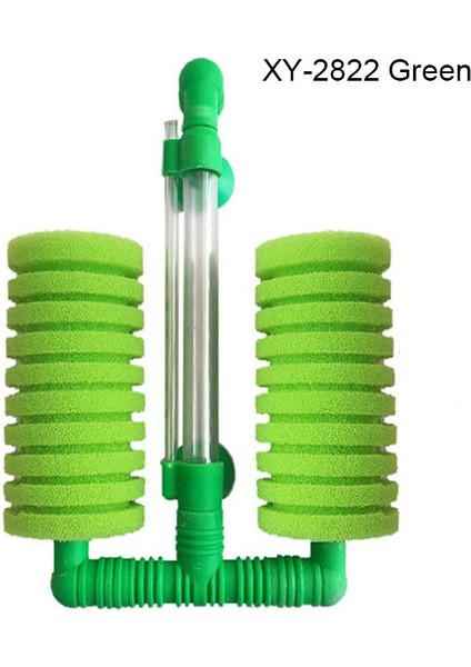 XY-2822 Yeşil Stil Resim Olarak Akvaryum Balık Tankı Hava Pompası Skimmer Biyokimyasal Sünger Filtre Akvaryum Biyofiltre Filtre Aquario Pratik (Yurt Dışından)