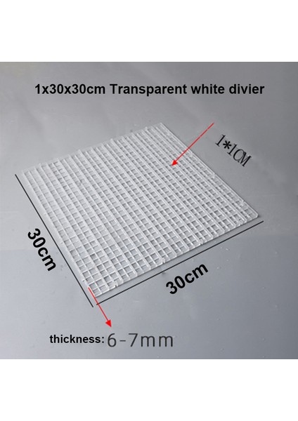 3030CM Tbeyaz Tarzı 1 Takım Akvaryum Plastik Bölücü Mercan Parça Balık Tank Tutucu Yumurta Kafesi Damlalık Tepsi Kapak Tutucu Ağ Mat Çok Fonksiyonlu Tutucu (Yurt Dışından)