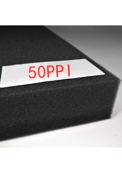 S Gözenek (50PPI) Stili 50X25X2CM Akvaryum Filtre Biyolojik Sünger Xl Biyokimyasal Pamuk Balık Tankı Havuz Köpük Süzgeç Siyah Çeşitli Boyut (Yurt Dışından)