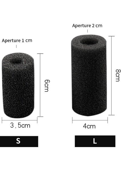 20 Adet S Tarzı Biokimyasal Filtre Sünger Köpük Akvaryum Ön Filtre Sünger Kartuş Yedek Filtre Süngeri (Yurt Dışından)