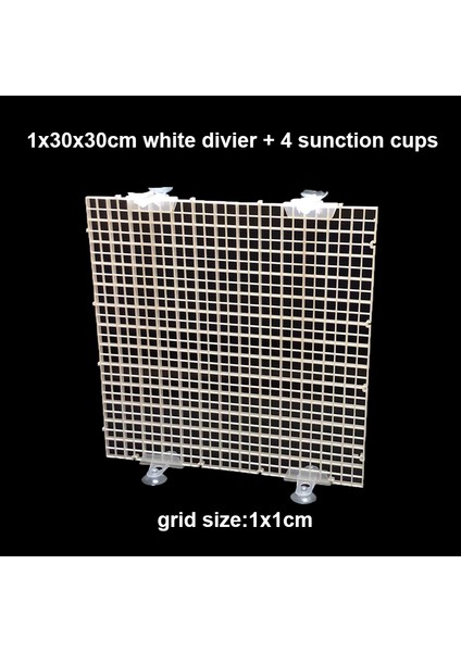 3030CM Beyaz Ws Stili 1 Takım Akvaryum Plastik Bölücü Mercan Parça Balık Tank Tutucu Yumurta Kafesi Damlalık Tepsi Kapak Tutucu Ağ Mat Çok Fonksiyonlu Tutucu (Yurt Dışından)