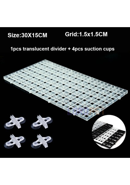 3030CM Beyaz Ws Stili 1 Takım Akvaryum Plastik Bölücü Mercan Parça Balık Tank Tutucu Yumurta Kafesi Damlalık Tepsi Kapak Tutucu Ağ Mat Çok Fonksiyonlu Tutucu (Yurt Dışından) indirimleri