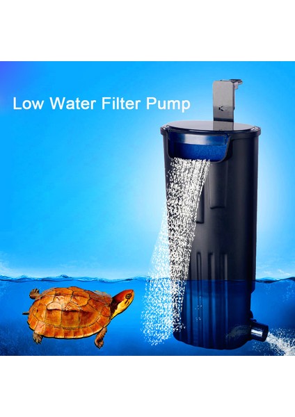 5W Filtre Pompası Stili L Beden Akvaryum Kaplumbağa Düşük Su Filtre Pompası Balık Tankı Asılı Şelale Kaplumbağa Filtre Pompası Su Dolaşımı Için Balık Kaplumbağa Sürüngen (Yurt Dışından) modelleri