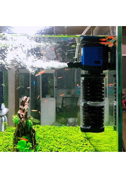 5W Tarzı Ab Fişi 3ü 1 Arada Dalgıc Akvaryum Filtresi Sessiz Sunsun Balık Tankı Su Pompası Iç Filtre Dalga Yapıcı Sünger Filtre Hava Pompası 220V (Yurt Dışından) fiyatları