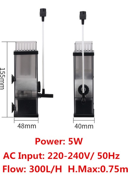 3W Tarzı Ab Fişi 220V Akvaryum Yağ Filmi Temizleyici Mini Su Protein Yüzey Skimmer Filtresi Balık Tankı Için Filtre Aquario Yağ Lekesi Pompası 300LH (Yurt Dışından) modelleri