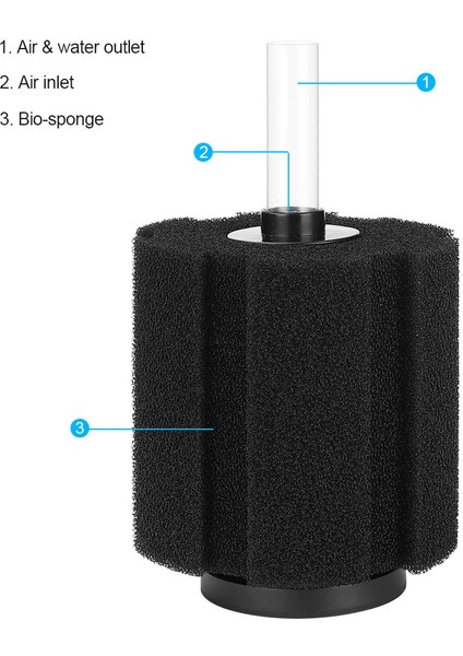 YU-280 Stili Akvaryum Temizlik Aracı Filtre Biyokimyasal Sünger Karides Havuzu Biyo Sünger Filtre Oksijen Ekler Balık Tankı Temizleme Havuzu (Yurt Dışından) fırsatları