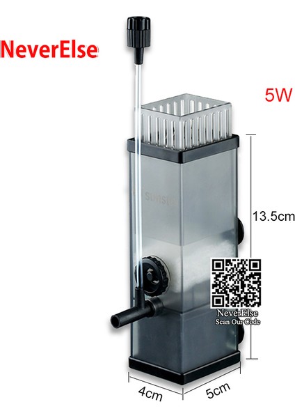 5W Siyah Stil Abd Fiş Adaptörü 5W Akvaryum Yüzey Skimmer Yağı Giderme Oksijen Su Filtre Pompa, Sıvı Yağ Filmi Temizleyici Balık Tankı Yüzey Yağ Giderici (Yurt Dışından)