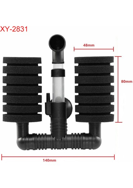 XY-2831 Stili Resim Olarak Akvaryum Balığı Tankı Hava Pompası Skimmer Biyokimyasal Sünger Filtre Akvaryum Biyo Filtre Filtro Aquario Pratik (Yurt Dışından)