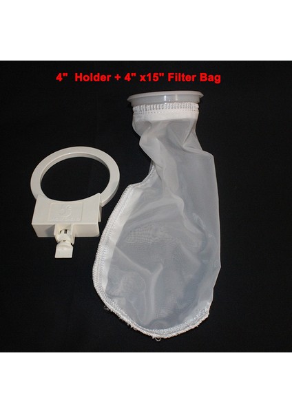Gri Stil Nuonuo Yüksek Akvaryum Plastik Filtre Torba Tutucuları 4 Deniz Filtresi Naylon Çorap Torba Dia.9.5cm Askı (Yurt Dışından)