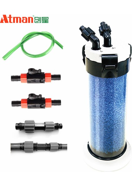 LW-602 12MM Stili 1 Ünite Akvaryum Balık Tankı Harici Ön Filtre Varil QZ30 Kaplumbağa Kavanozu Harici Varil Filtre Pompa Için Atman Ön Filtre (Yurt Dışından)