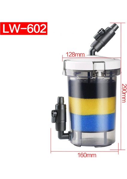 LW-603 Sünger Stili Güneş Güneş Sunsun Şeffaf L L Akvaryum Filtre Varil Prefiltre Pompasız (Yurt Dışından) fırsatları