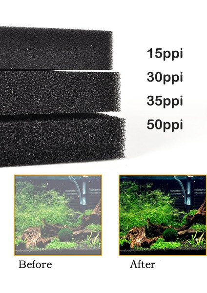 50PPI Stili 100X12X2CM Akvaryum Aksesuarları Biyokimyasal Pamuk Sünger Akvaryum Filtresi Balık Tankı Havuzu Siyah Köpük Sünger Filtre Ppi (Yurt Dışından) modelleri