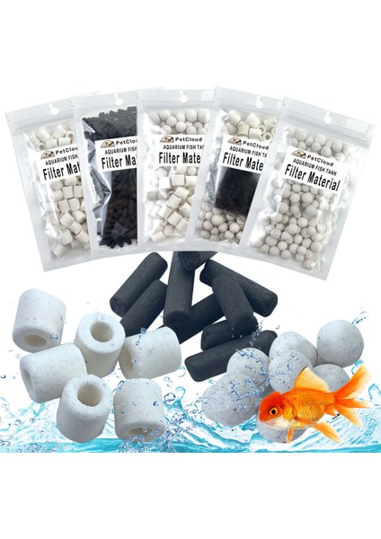 2'si 1 Arada Stil 100 Gram 100G Akvaryum Filtre Malzemeleri Aktif Karbon Seramik Halka Top Köpük Balık Tankı Filtre Malzemesi Bio Toplar Akvaryum Filtre Aksesuarları (Yurt Dışından) fiyatları