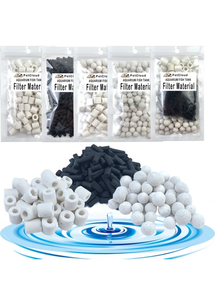 2'si 1 Arada Stil 100 Gram 100G Akvaryum Filtre Malzemeleri Aktif Karbon Seramik Halka Top Köpük Balık Tankı Filtre Malzemesi Bio Toplar Akvaryum Filtre Aksesuarları (Yurt Dışından) modelleri