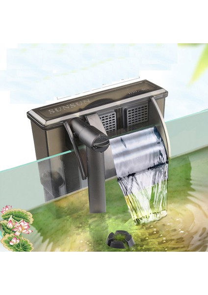 HBL-302 Stili Ab Adaptör Fişi Sunsun Asılı Dış Pompa Hbl Serisi Skimmer Için L Akvaryum Balık Kaplumbağa Tankı Yüksek Şelale Filtre Su Pompaları Tutun Amac:(Yurt Dışından)