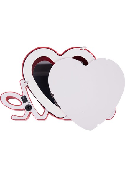 Kırmızı LED Işıklı Love Fotoğraflı Sihirli Ayna modelleri