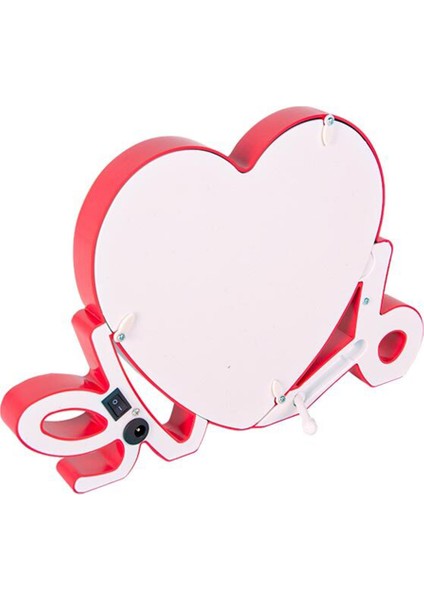 Kırmızı LED Işıklı Love Fotoğraflı Sihirli Ayna indirimleri