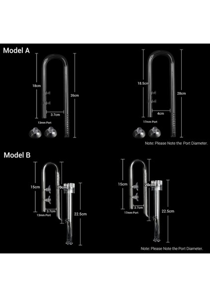 Model B Stili 13 mm Nıcrew Akvaryum Zambak Borusu Giriş ve Çıkışı Yüzey Temizleyici Cam Filtre Için Akvaryum Filtre Bitkili Balık Tankı Filtresi (Yurt Dışından) fırsatları