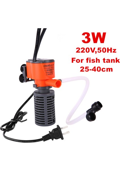3W Filtre Stili Isteğe Bağlı 3W 5W Daldırma Akvaryum Filtresi Mini Balık Tankı Iç Filtre Pompa Su Akışı Dolaşımı Balıklar ve Kaplumbağalar Için Oksijen Ekle (Yurt Dışından)