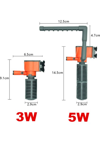 3W Filtre Stili Isteğe Bağlı 3W 5W Daldırma Akvaryum Filtresi Mini Balık Tankı Iç Filtre Pompa Su Akışı Dolaşımı Balıklar ve Kaplumbağalar Için Oksijen Ekle (Yurt Dışından) modelleri
