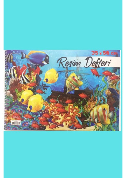 Büyük Boy Spiralli Resim Defteri, 35X49 Cm, Boyama Defteri, Çizim Defteri (Sipralli Defter)