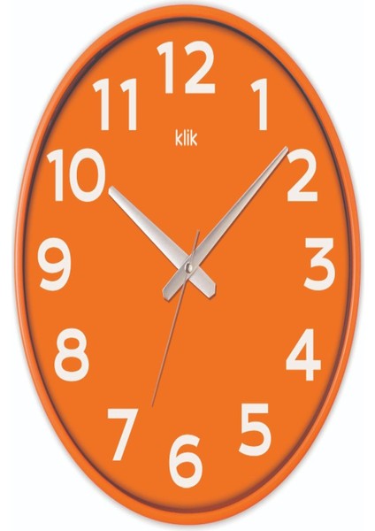 Klik Duvar Saati Sımplex Turuncu