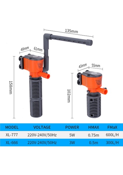 XL-F666 Stili Ab Fişi Akvaryum Filtresi Balık Tankı Filtresi Akvaryum Hava Pompası Hava Oksijen Artışı Akvaryum Iç Filtre Akvaryum Pompası 220V (Yurt Dışından) indirimleri