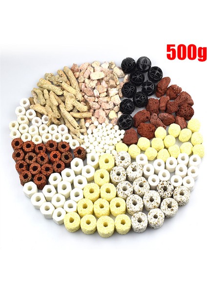 Biyokimyasal Toplar Stili 500G 500G 12-In-1 Akvaryum Filtre Malzemesi Seramik Aktif Karbon Biyokimyasal Top Orta Akvaryum Aksesuarı Hediye ile Net Çanta (Yurt Dışından) modelleri