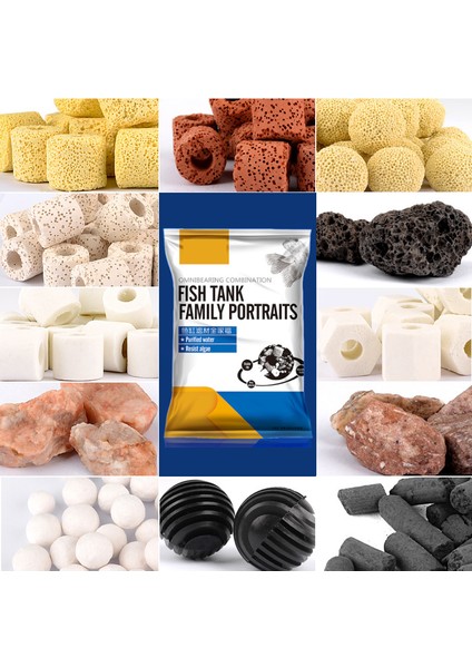 Biyokimyasal Toplar Stili 500G 500G 12-In-1 Akvaryum Filtre Malzemesi Seramik Aktif Karbon Biyokimyasal Top Orta Akvaryum Aksesuarı Hediye ile Net Çanta (Yurt Dışından) indirimleri