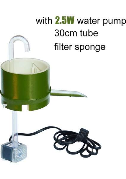 B Tarzı Abs Akvaryum Filtre Kutusu Bambu Tüp Tipi Su Akış Cihazı Küçük Üstten Montajlı Harici 3-In-1 Balık Tankı Filtresi Su Arıtma (Yurt Dışından)